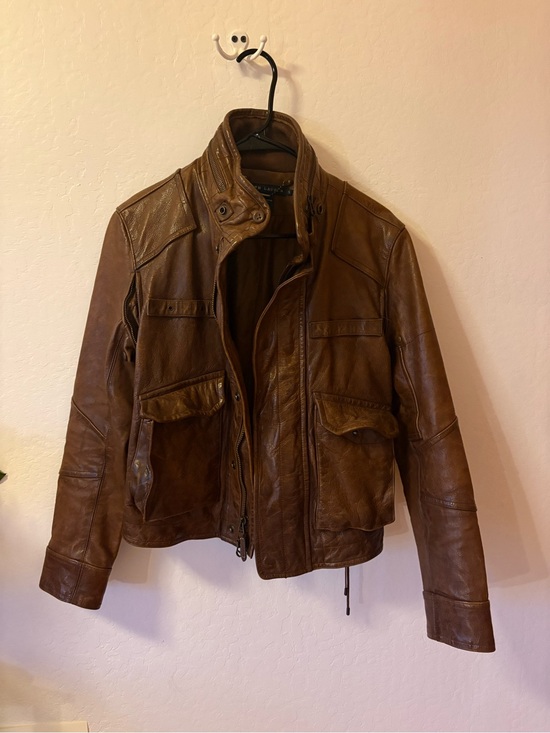 Ralph Lauren Jackets & Blazers - Ralph Lauren Brown Leather Military Field Jacket